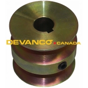 Doorlec V-belt Pulley Double 2" x 5/8" bore