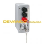 Exterior Control Station 3 Button N4 with Mortise Lockout in Metal Enclose and Best Cylinder