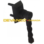 Decorative Dummy Solid L-Handle Black  Sold per piece