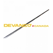 Commercial Side & Top Weather-Strip 24' Long Aluminum / Vinyl