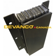 Steel-Faced Laminated Bumper Black 4" Projection Vertical Installation 20" x 11" Sold Individually