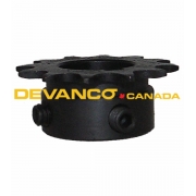 Sprocket 410B12 x 1" 1/4" KW 2 SS 5/16"
