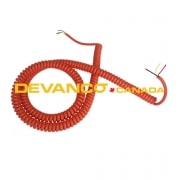 LiftMaster Orange Coil Cord 3-Wire 18-ga 20 ft. Extended Curly Cord