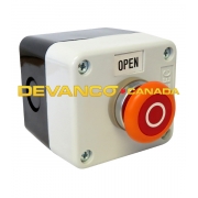 Doorlec Mushroom Push-Button Red for 3-Doors