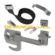 Whiting Stainless Steel Exterior Hardware Package with #77 Lock for Dry Freight Door