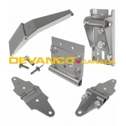 Whiting Stainless Steel Interior Hdwr Pkg DEH Steel 7-Panel Door Up-grade Option