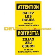 Standard Caution Sign French 12" x 24"