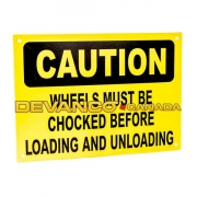 Econo Caution Sign English 14" x 10"