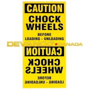 Standard Caution Sign English 12" x 24"