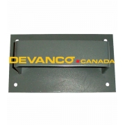 Wheel Chock Wall Bracket 14"w x 8"h x 4-1/2"d Painted Grey