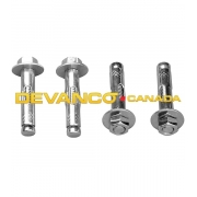 Wheel Chock Wall Bracket Anchors 4/pkg 3/8" x 1-7/8"