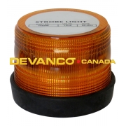 Strobe Low Profile Amber LED Warning Light 12-24VDC