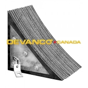 Wheel Chock 88-8XL Laminated Rubber Galv. Steel Sides