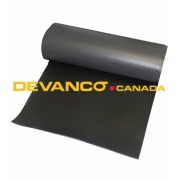 Astragal Bottom Cloth Black PVC Sold by the Foot