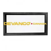 Thermal Window 24" x 12" for 2" Door Black
