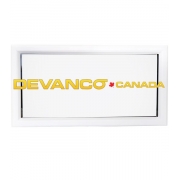 Thermal Window 24" x 12" for 2" Door White