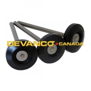 3"  Stainless Steel Carwash Roller 7" Stem