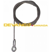 Whiting Stainless Steel Cable 97" L with Plain Grommet 5/16" Eye