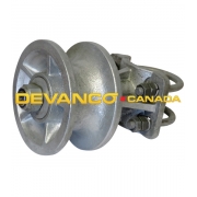Gate Roller 3-1/2" x 2-3/8" Galvanized Sold Individually