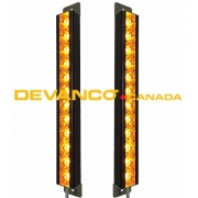 Guide Lights for Loading Docks Amber LED 12-24VAC/DC 13.5" long Sold as a Pair *Discontinued*