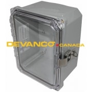 Polycarbonate Hinged Enclosure Clear Cover Locking Latch