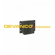 Laminated Bumper Standard Black 6" x 14"  4" Projection Horizontal Installation