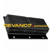 Laminated Bumper Standard Black 12" x 12" 4" Projection Horizontal Installation