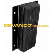 Laminated Bumper Black 9" Projection Vertical Installation 20" x 11" Sold Individually