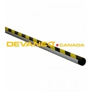 LiftMaster Round Aluminum Arm Yellow/Black Stripes 12ft ***NLA Repl. by MA024RDOT