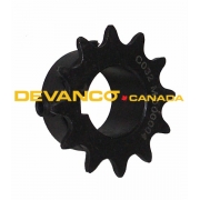 Sprocket 410B12 x 1" 1/4" KW 2 SS 5/16"