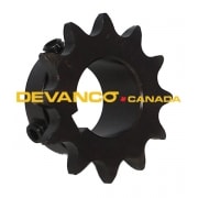 Sprocket 41B12 1" Bore 1/4" Keyway 2 SS 5/16"