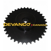 Sprocket 50B36 1-1/4" shaft 1/4" KW 2SS 5/16"