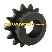 Sprocket 40B15 1" Bore 1/4" KW 2SS