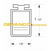 Miller Edge Black Left Hand Outlet Monitored 7/8" wide x 1-1/2" high Sold by the Foot