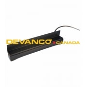 Miller Edge Black 2W Non Monitored LH Outlet 1-5/16" wide x 1-1/2" high Sold by the Foot