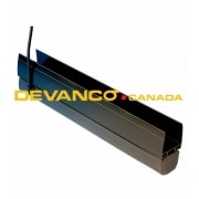 Miller Edge Black Left Hand Outlet 2-Wire 1-1/2" wide x 1-1/2" high Sold by the Foot