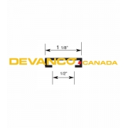 Miller Edge PVC Mounting Channel Sold by the Foot