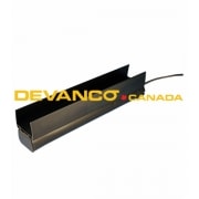Miller Edge Black Right Hand Outlet 2-Wire 2" wide x 1-1/2" high Sold by the Foot
