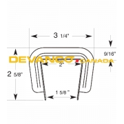 Miller Edge Sensing Edge Square Yellow 2-Wire Left Hand Outlet 5ft Long