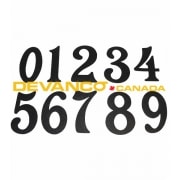 Magnetic House Number Set 5" Black Embossed 100 pcs