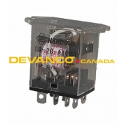 Micanan Relay 120VAC coil DPDT (Flange Mount)
