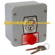 Micanan Key Switch O/C w/Stop Btn Tamper Proof Nema 4 Surface Mount