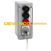 Micanan Key Switch O/C/S Btn Tamper Proof w/Best Core Cylinder Nema 4 Surface Mount
