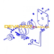 Micanan Brake Assembly for PRO-TB/APTB with 110V Solenoid Outside - Old Style
