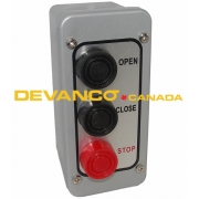 Exterior 3-Btn O/C/S Control Station Nema 4 Metal Enclosure