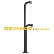Pedestal Post 42" & 72" Dual Gooseneck Pad Mount