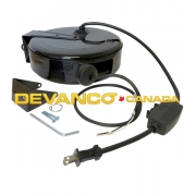 Devanco Take-Up Reel 2-Wire Metal 18-ga 20ft Black
