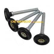 Roller 2" Nylon 4" stem Black