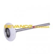 Roller 3" White Nylon 9"  Stainless Steel Stem Double Sealed Bearing