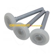 Roller 2" Nylon 4" stem 13 ball White Sold per Roller